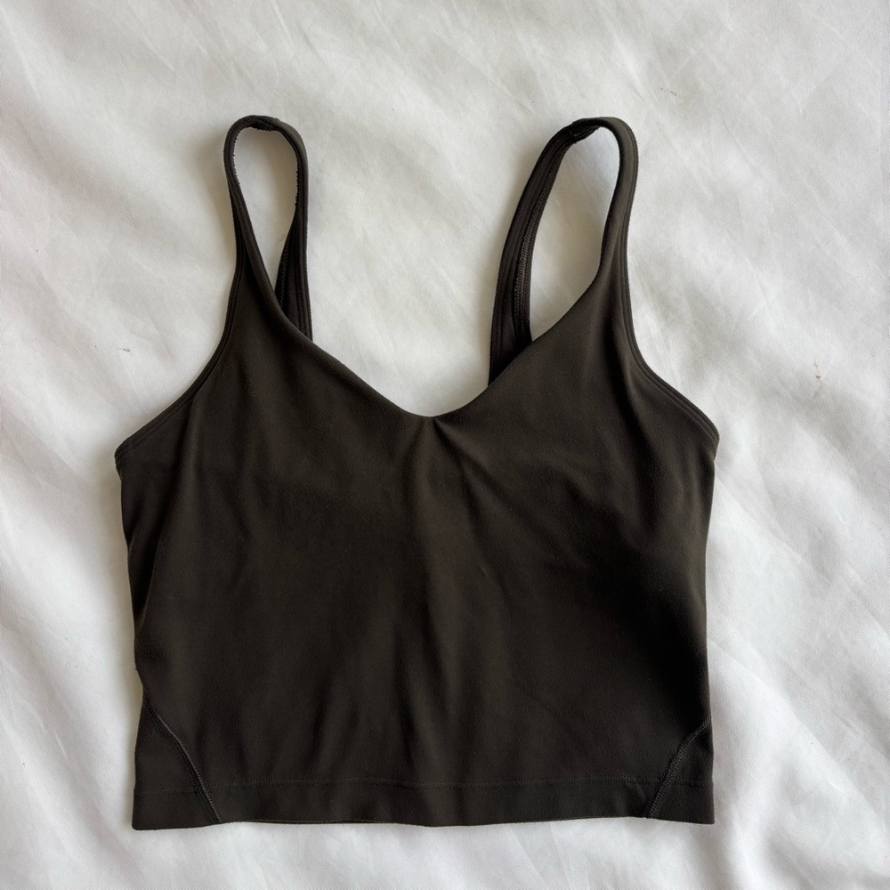 Lululemon align tank dark olive green size 2
